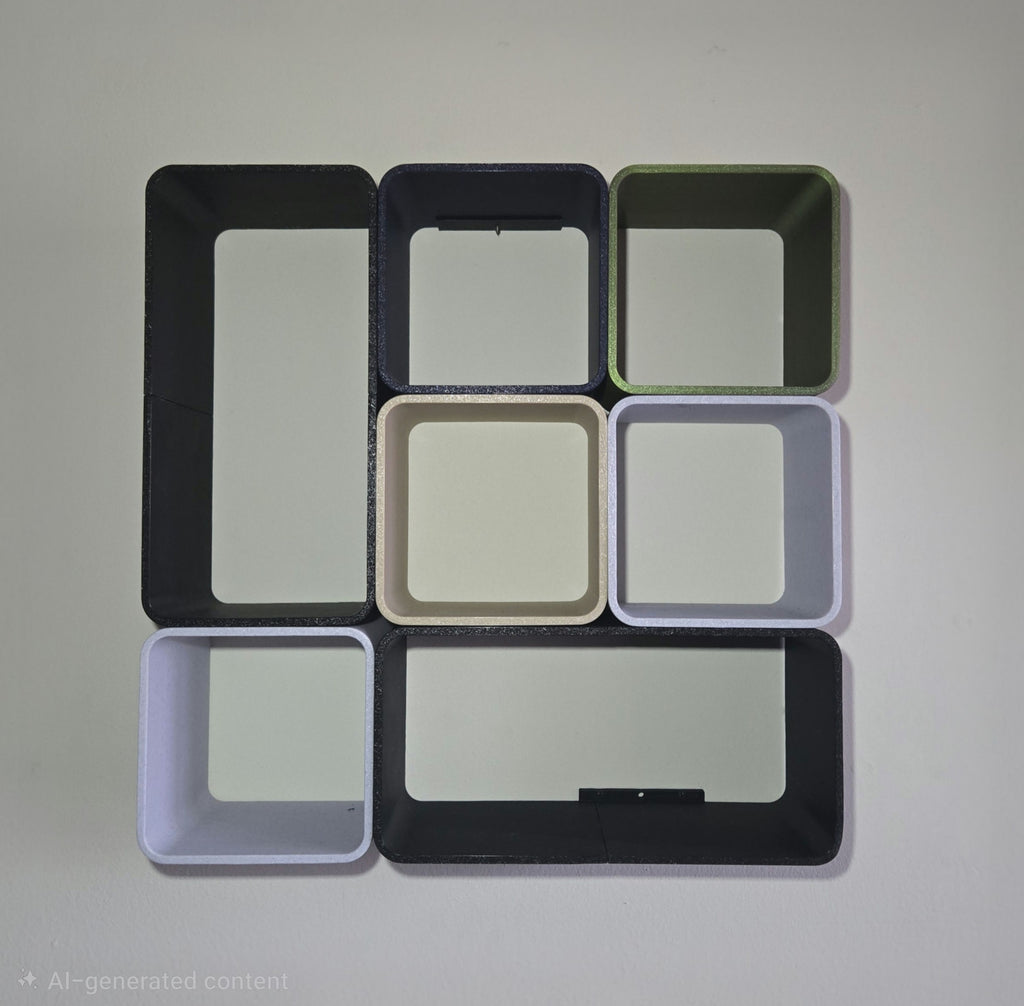 Modular Wall Shelf System™ (Cube & Hex)