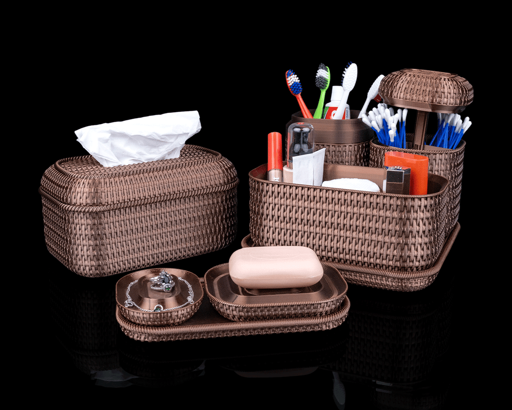 Modular Bathroom Organizer - Rattan Retreat