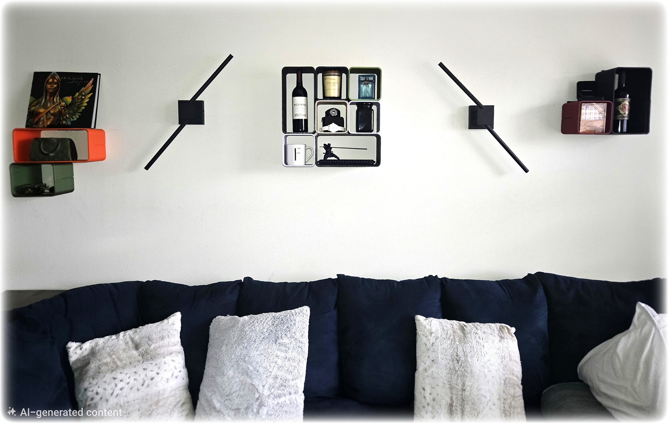 Modular Wall Shelf System™ (Cube & Hex)